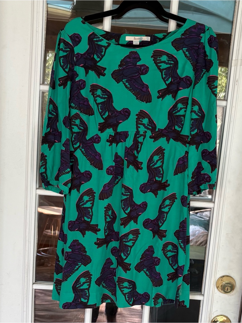 Boden Owl Print Dress.size 6.